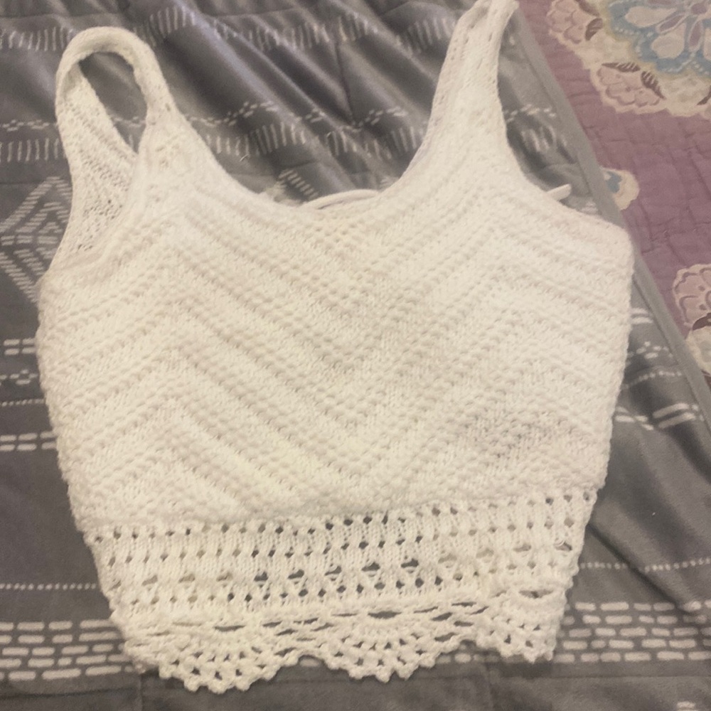white tank top
